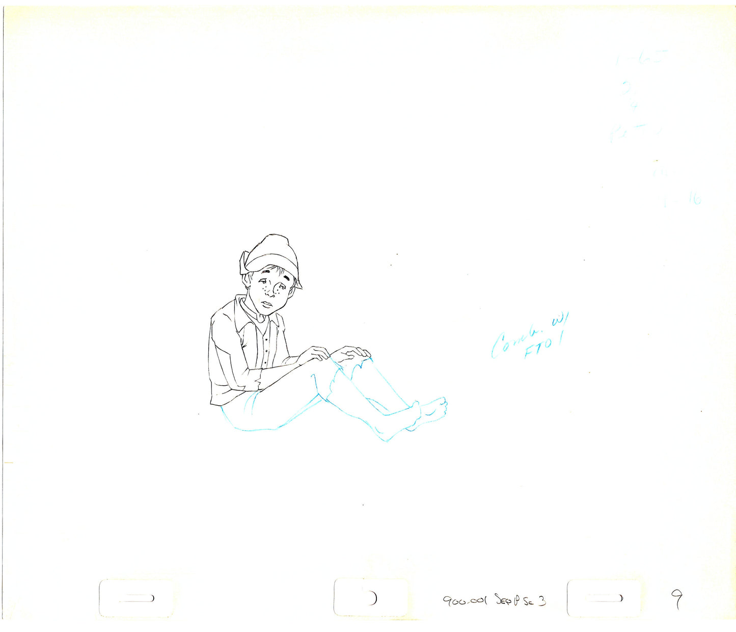 1982 Heidi's Song Peter Production Animation Cel Drawing Hanna Barbera m14