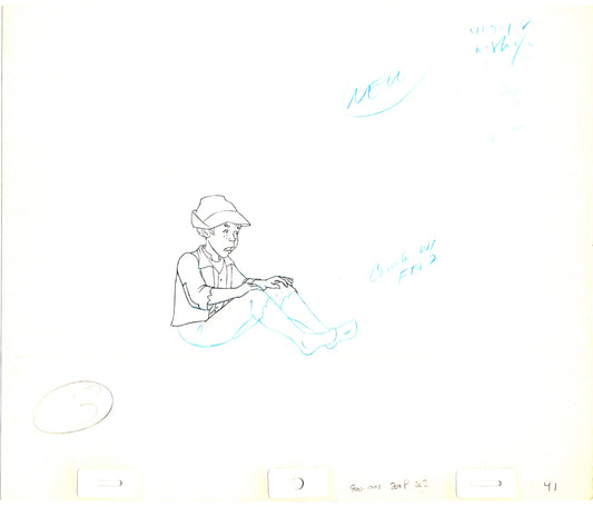 1982 Heidi's Song Peter Production Animation Cel Drawing Hanna Barbera m17