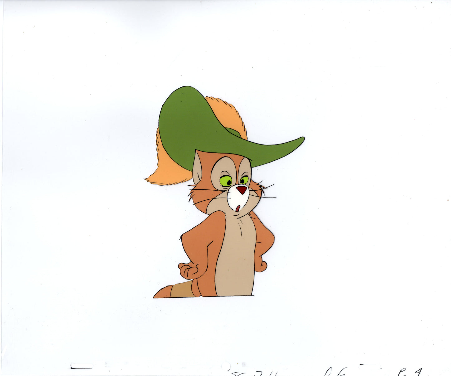 Cap'n O G Readmore Lickety Page Animation Cel and Drawing from Reinert 1980s 4