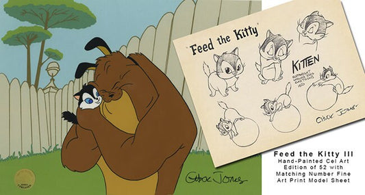 Chuck Jones Feed the Kitty III 2020 Warner Brothers Limited Edition Cel AND PRINT of 52