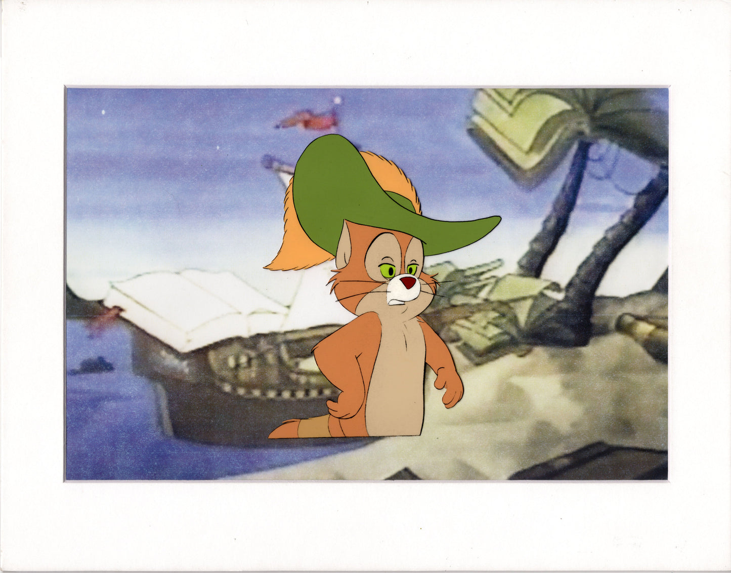 Cap'n O G Readmore Lickety Page Animation Cel and Drawing from Reinert 1980s 6d