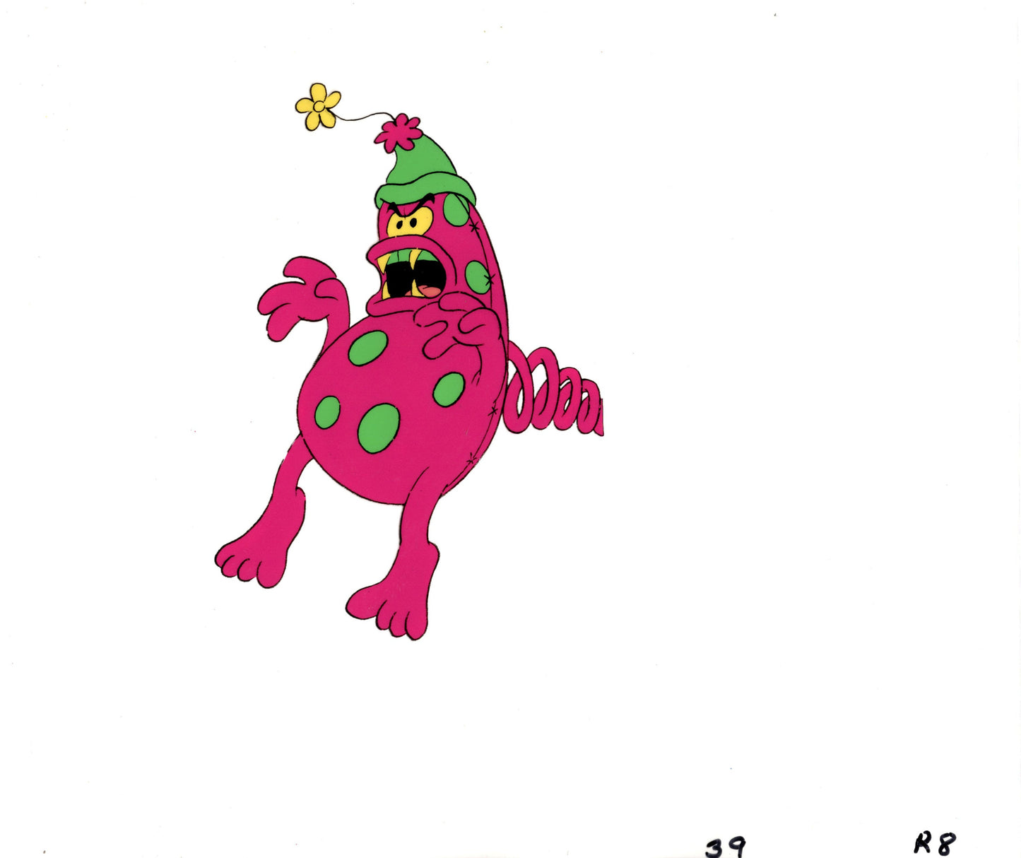 Smurfs 1985 Animation Production Cel Hanna Barbera sp