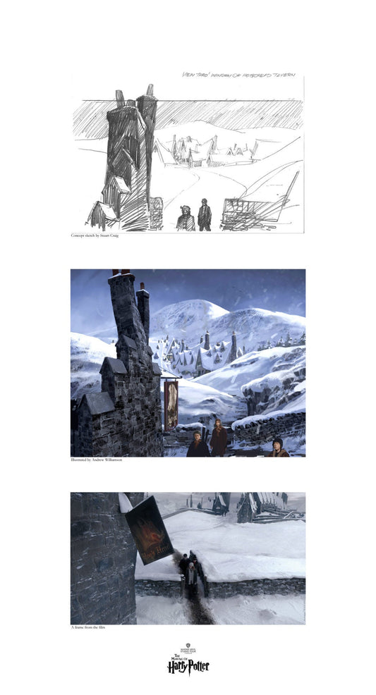 Harry Potter Creating Hogsmeade Stuart Craig SIGNED Warners Giclee on Fine Art Paper Ltd Ed of 500