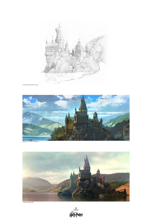 Harry Potter Creating Hogwarts and the Black Lake Stuart Craig SIGNED Warners Giclee on Paper Limited Edition of 500