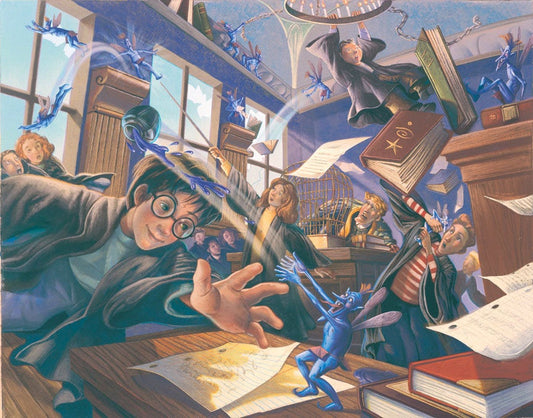 Harry Potter Pixie Mayhem Mary GrandPre SIGNED Giclee on Fine Art Paper Limited Edition of 250