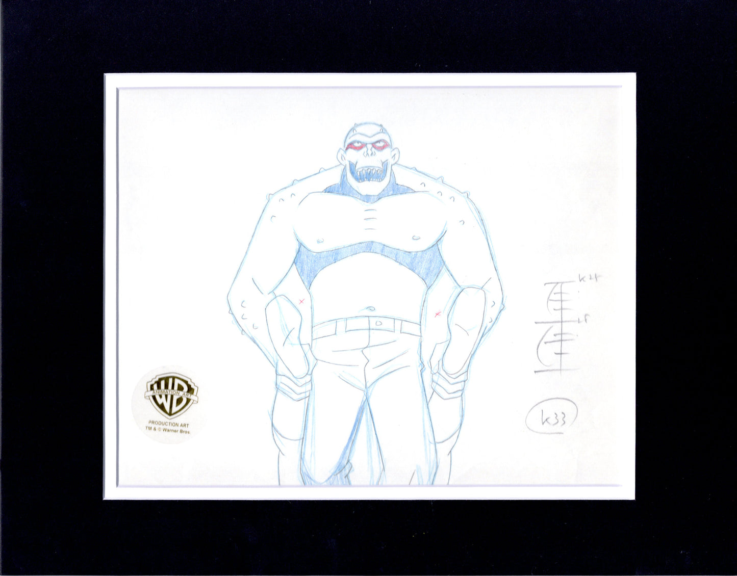 Batman The Animated Series Killer Croc Production Animation Cel Drawing from Warner Brothers 1994 52676