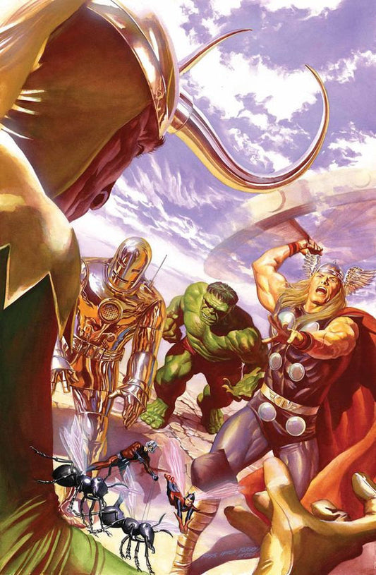 Alex Ross SIGNED Avengers #1 Variant Giclee on Canvas Limited Edition REGULAR SIZE