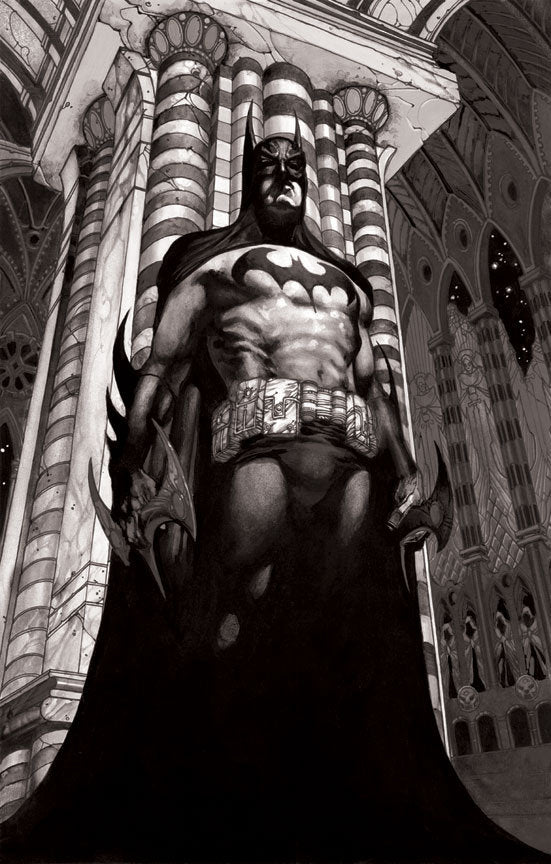 Simone Bianchi SIGNED Face to Face Batman Superman DC Giclee on Paper Limited Ed of 250