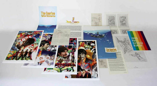 Alex Ross SIGNED Yellow Submarine Beatles Box Set with 4 Giclees on Paper and more - Limited Edition