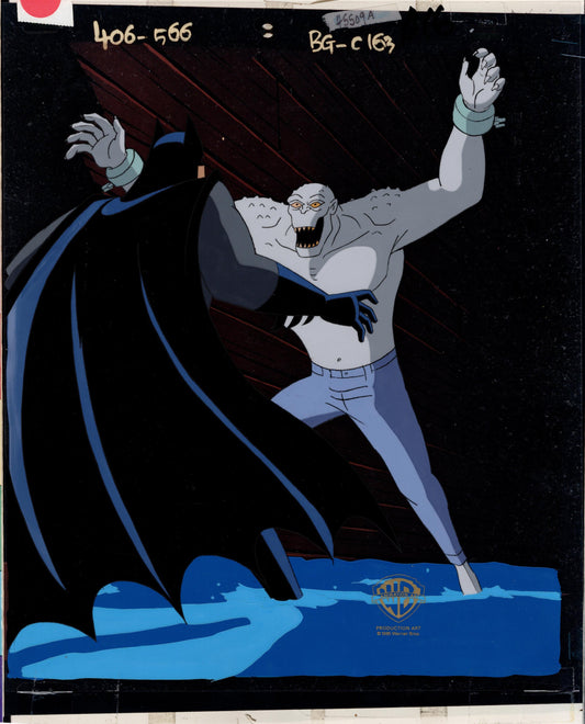 Batman The Animated Series Killer Croc Production Animation Cel from Warner Brothers 1994 5509
