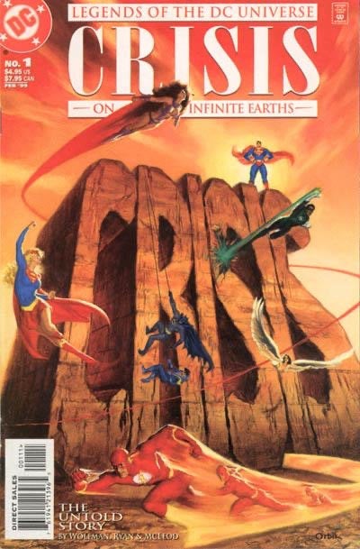Glen Orbik Signed Original Cover Art Painting for Legends of the DC Universe #1 Superman Batman and more 1999 Crisis of Infinite Earths