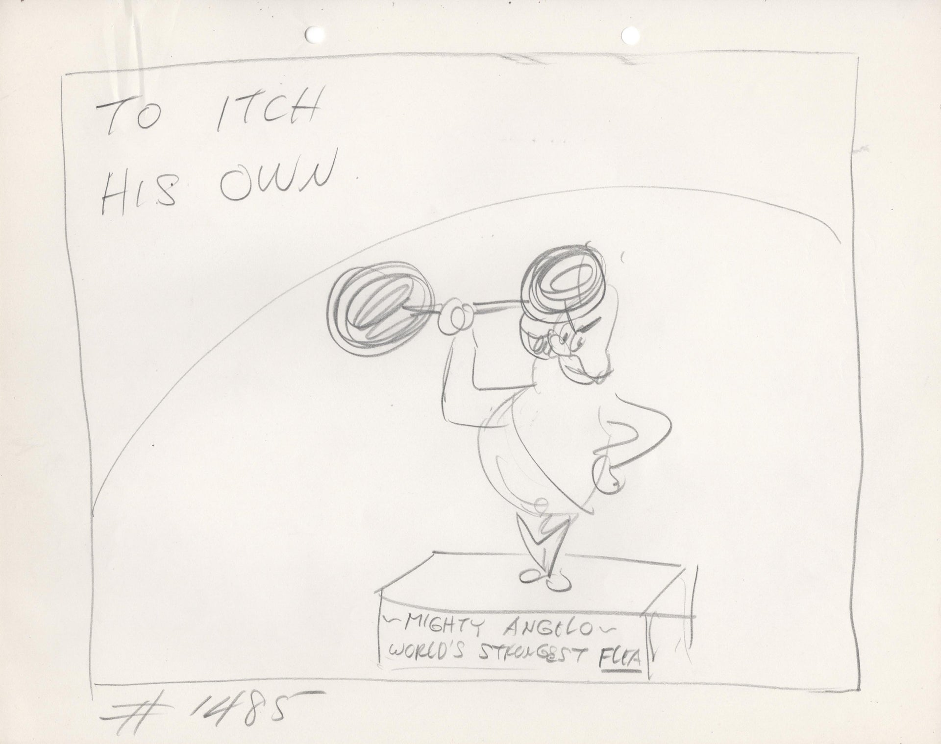 1950's Looney Tunes Mike Maltese Original Production Publicity and Lobby Card Sketch Warners Brothers from Willie Ito Estate 5