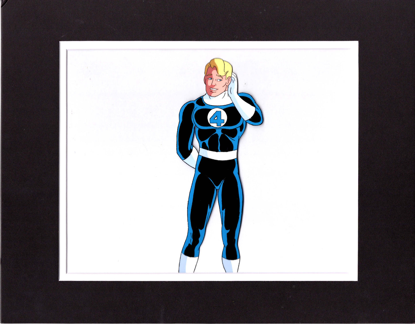 Fantastic Four Johnny Storm Original Production cel and drawing 1994 Marvel 11
