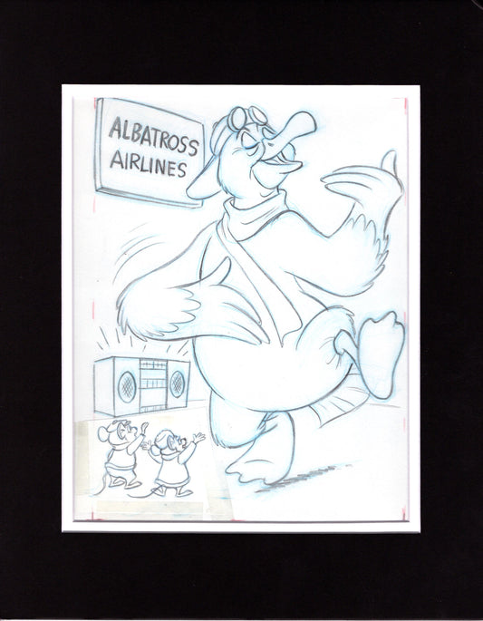 Walt Disney Rescuers Down Under Book Page Illustration Drawing from Pete Alvarado Page 20