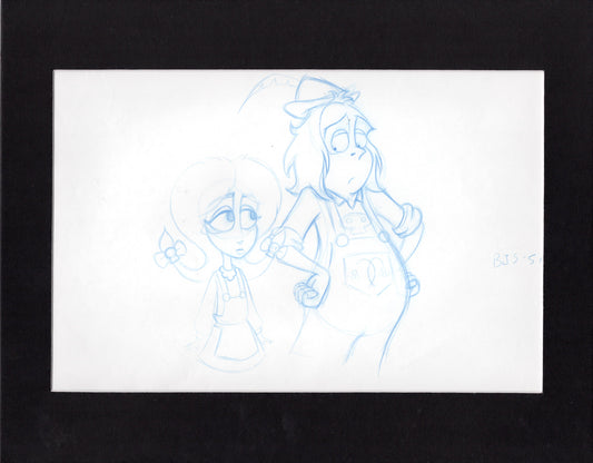 Beetlejuice and Lydia Original Production Animation Cel Drawing from Nelvana 1989-1991 83