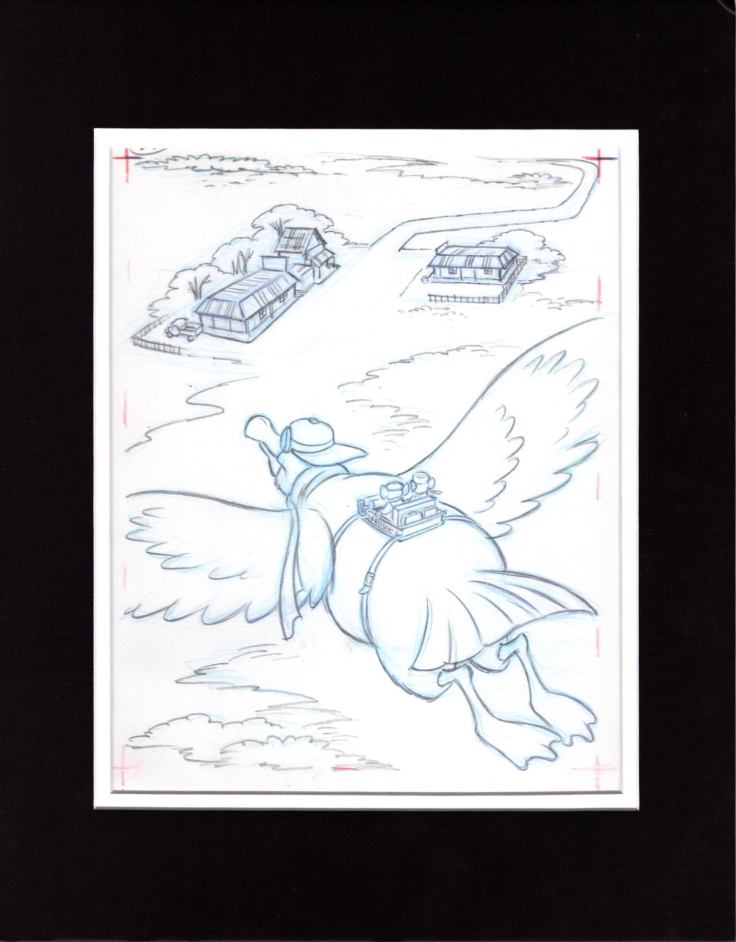 Walt Disney Rescuers Down Under Book Page Illustration Drawing from Pete Alvarado Page 22