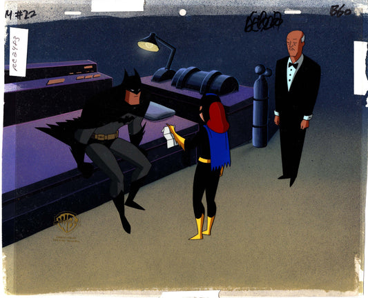 Batman the Animated Series BTAS Key Master Setup with Cels and Background from Warner Bros DC 1997 8