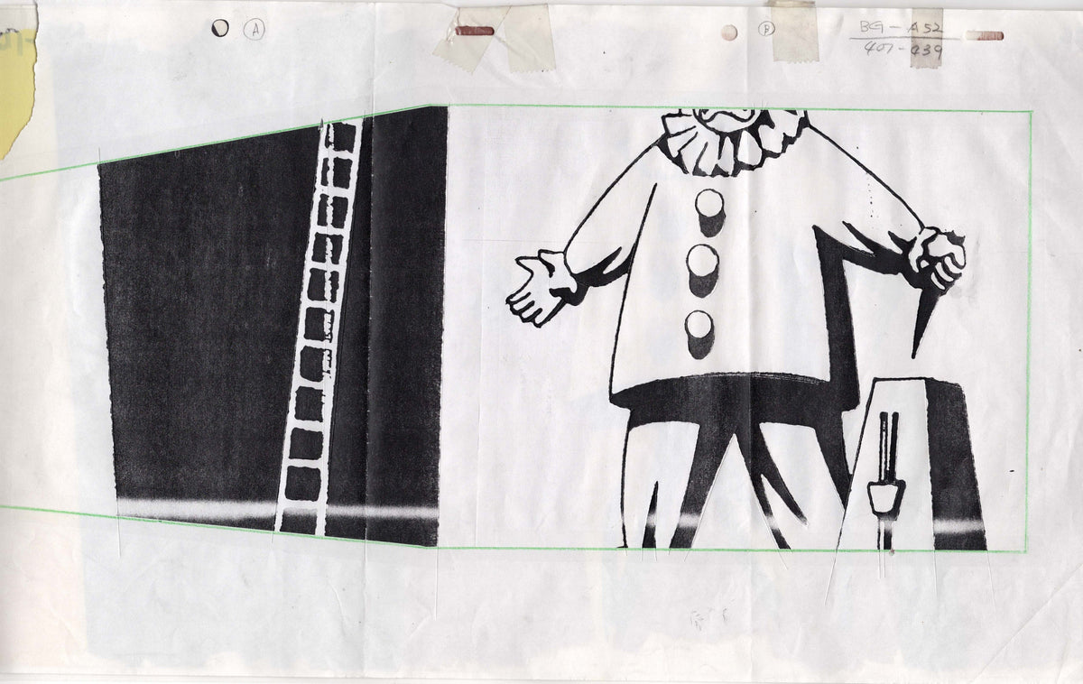 Batman The Animated Series Animation PAN Production Background with Co ...