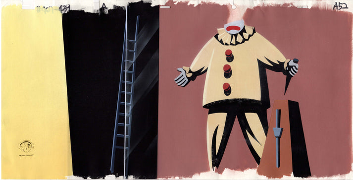 Batman The Animated Series Animation PAN Production Background with Co ...