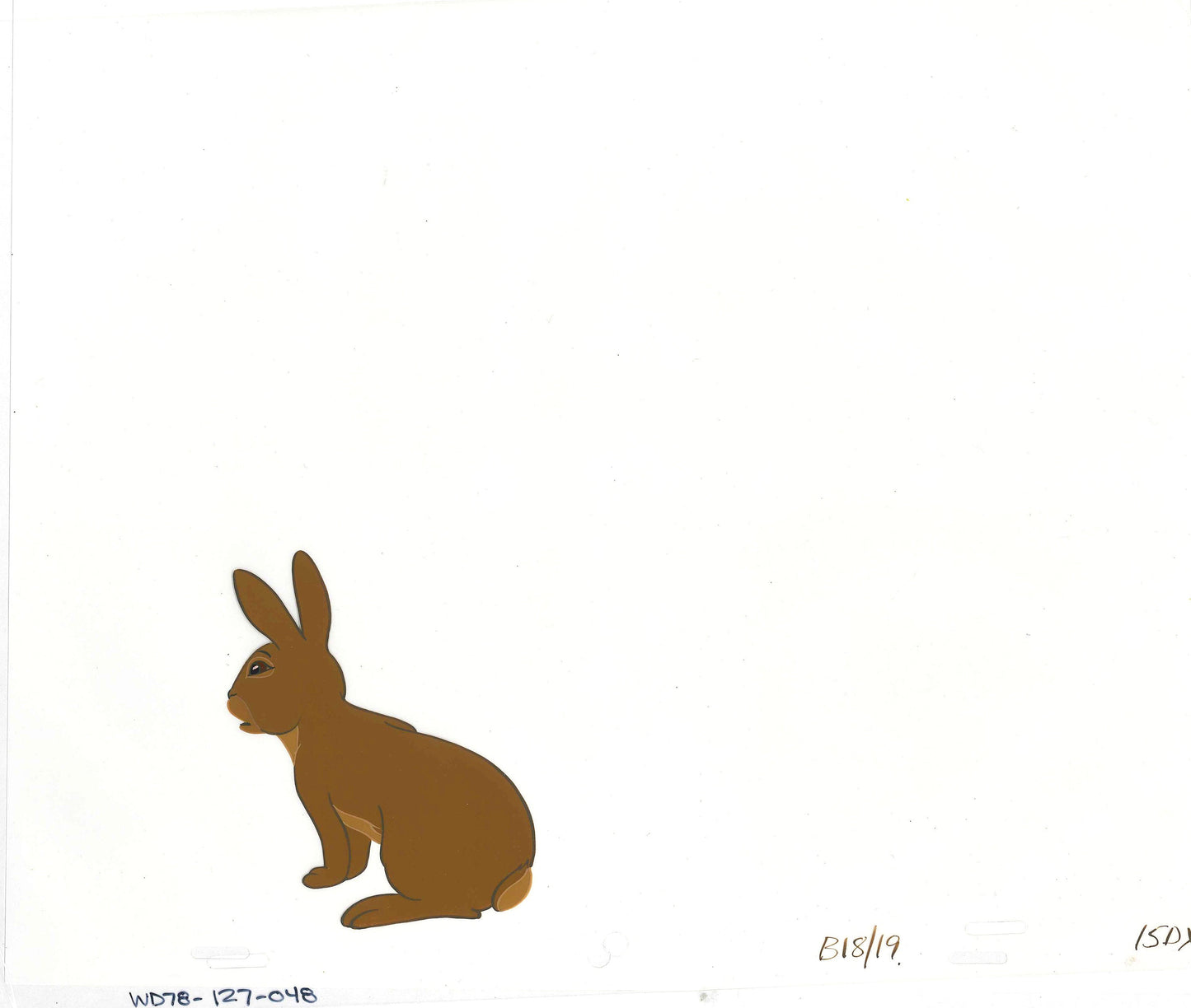Watership Down 1978 Original Production Animation Cel with LJE Seal and COA 27-48