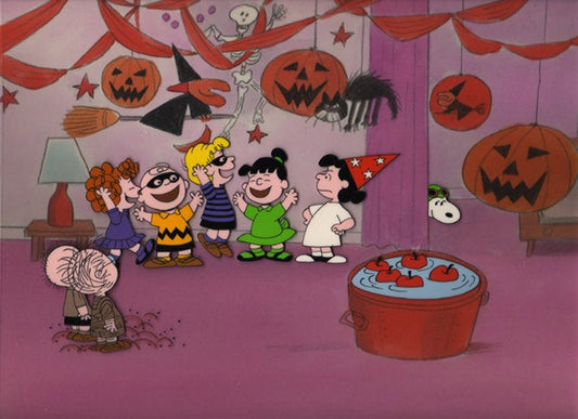 PEANUTS Great Pumpkin Violet's Halloween Party Limited Edition of 150 Animation Cel Signed by Bill Melendez mlc05