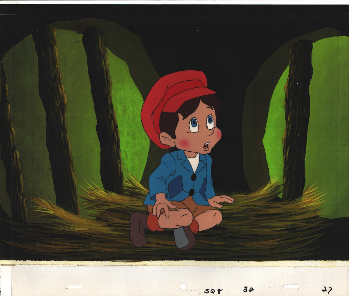 Pinocchio and the Emperor of the Night production animation cel Filmation 27