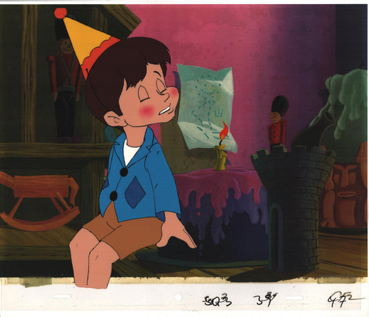 Pinocchio and the Emperor of the Night production animation cel Filmation g7