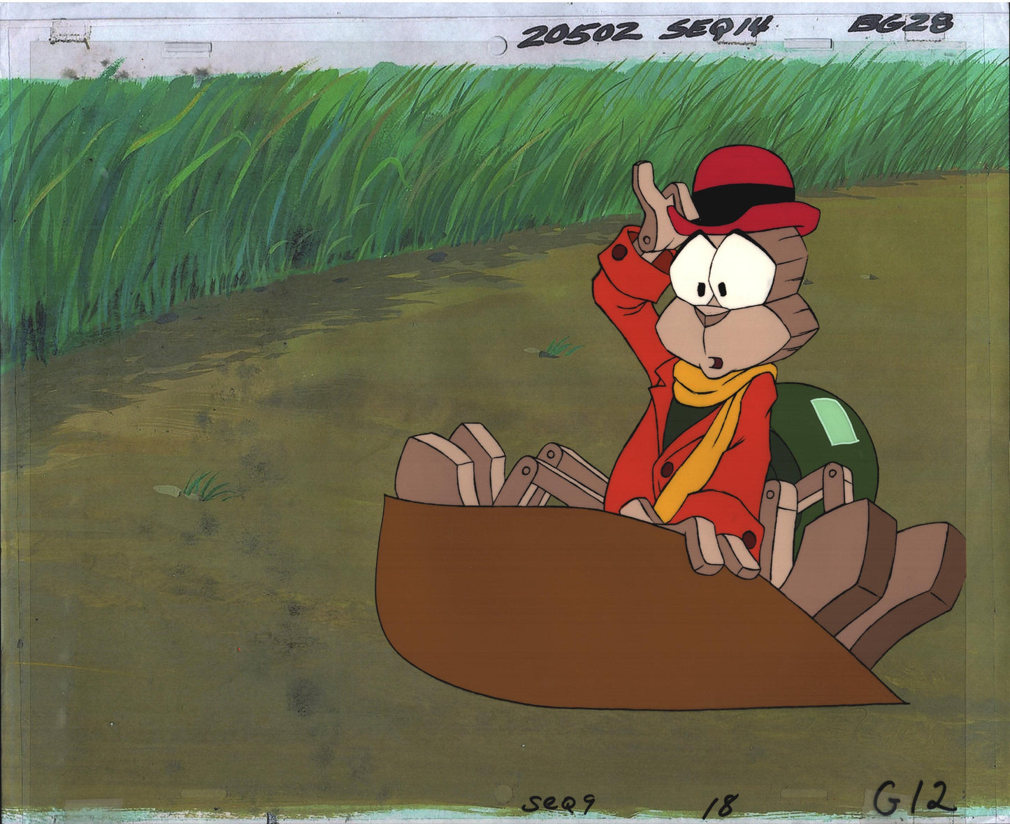 Pinocchio and the Emperor of the Night production animation cel and drawing Filmation bg28