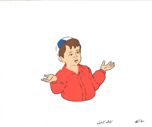 Little Rascals Production Animation Cel with Spanky from Hanna Barbera 1982-83 m48