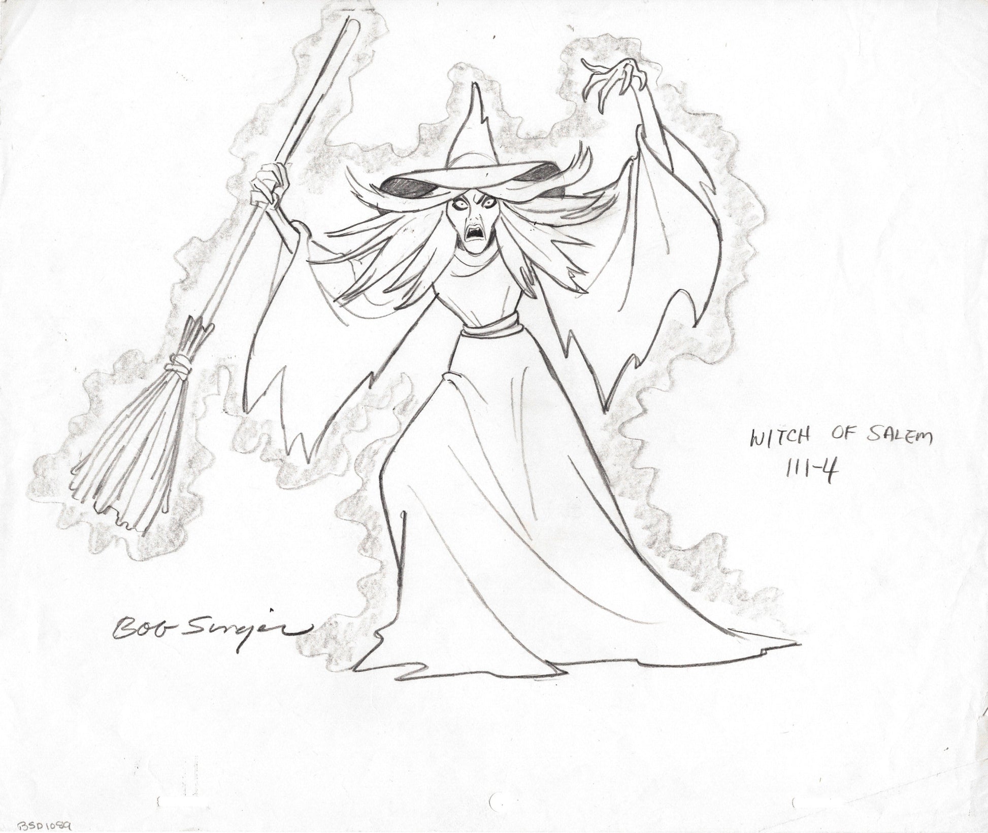 SCOOBY DOO 1978 Production Character Animation Design Drawing of the W ...