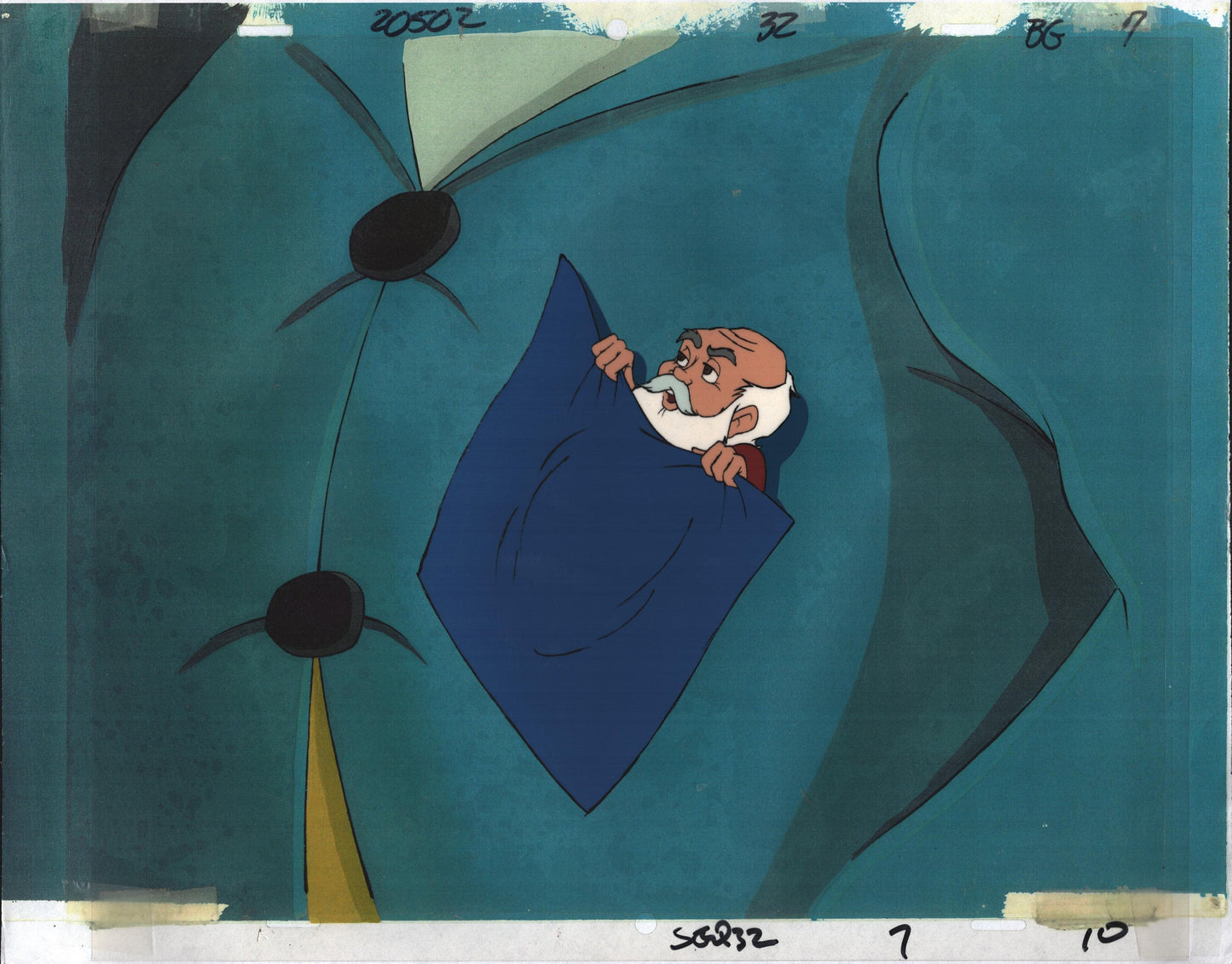 Pinocchio and the Emperor of the Night production animation cel Filmation bg7
