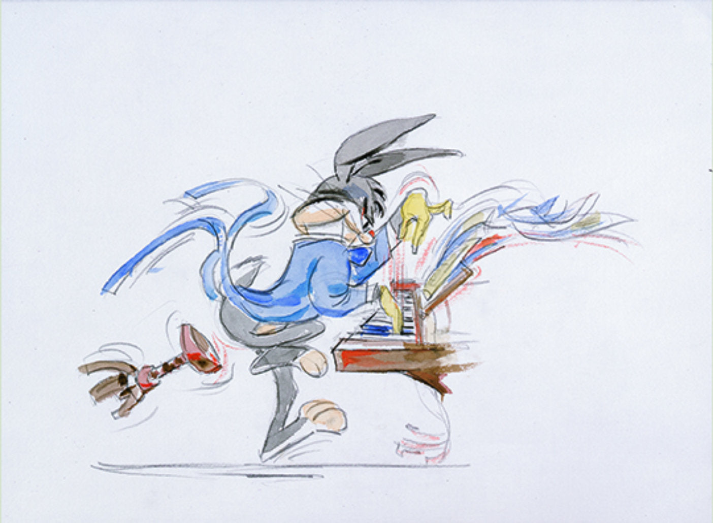 Chuck Jones Bugs Piano Bugs Bunny Warner Brothers Giclee on Paper Limited Edition of 750