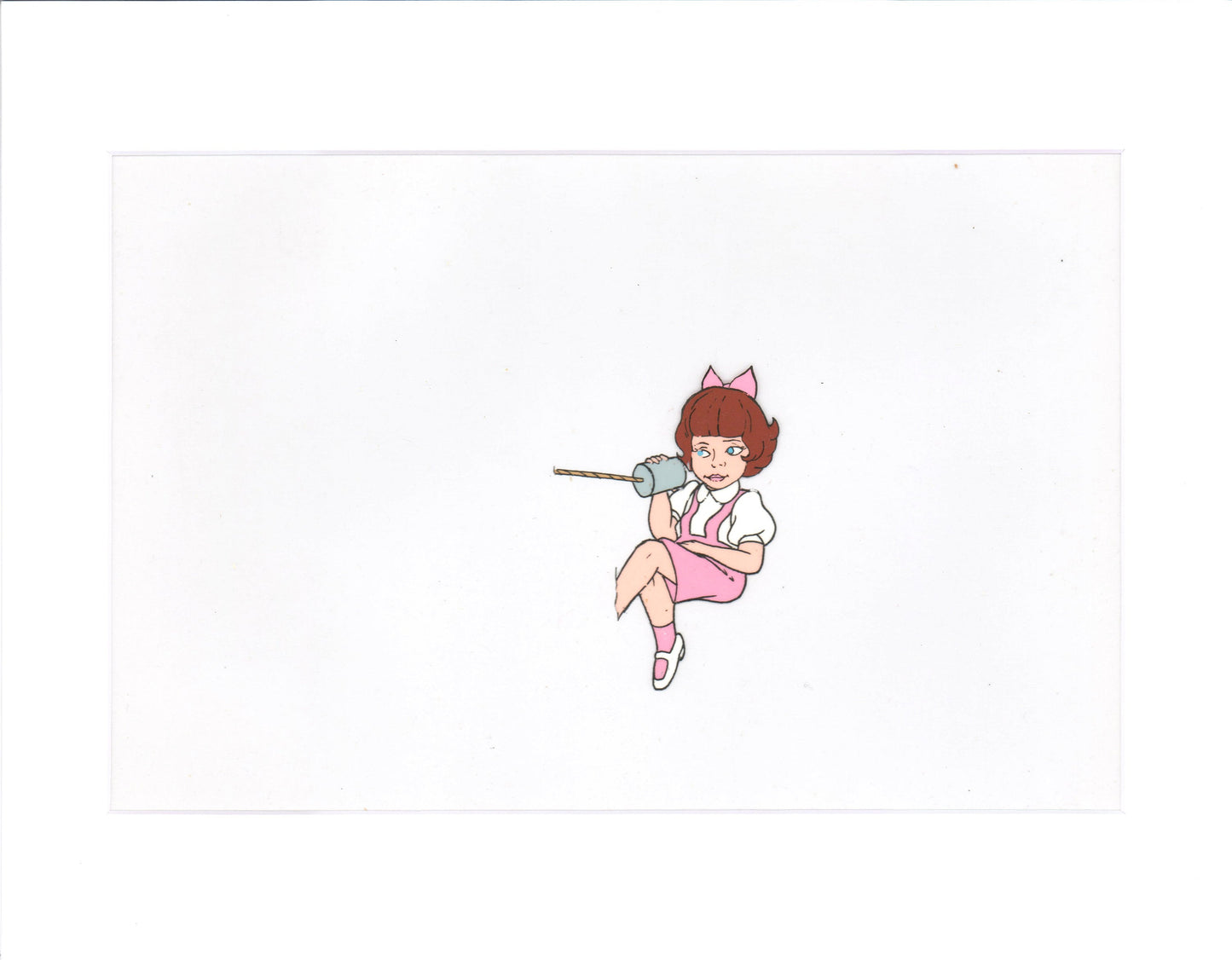 Little Rascals Production Animation Cel with Darla from Hanna Barbera 1982-83 m53