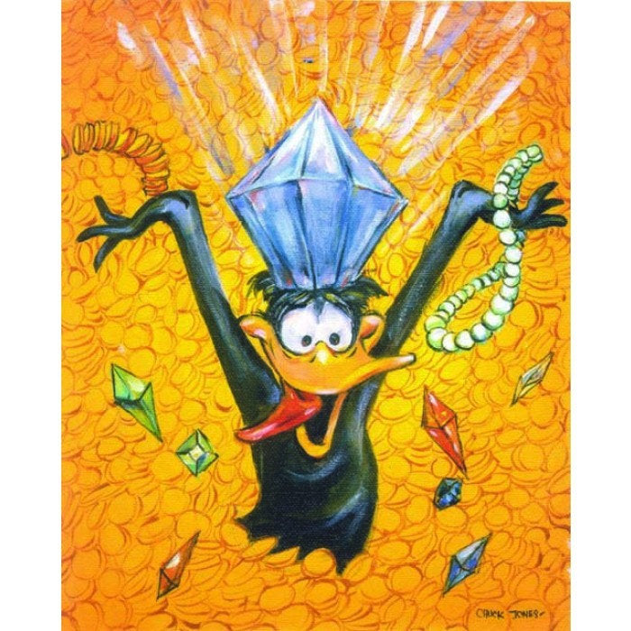 CHUCK JONES I'm In The Money Daffy Duck Warner Brothers Canvas Giclee Limited Edition of 400