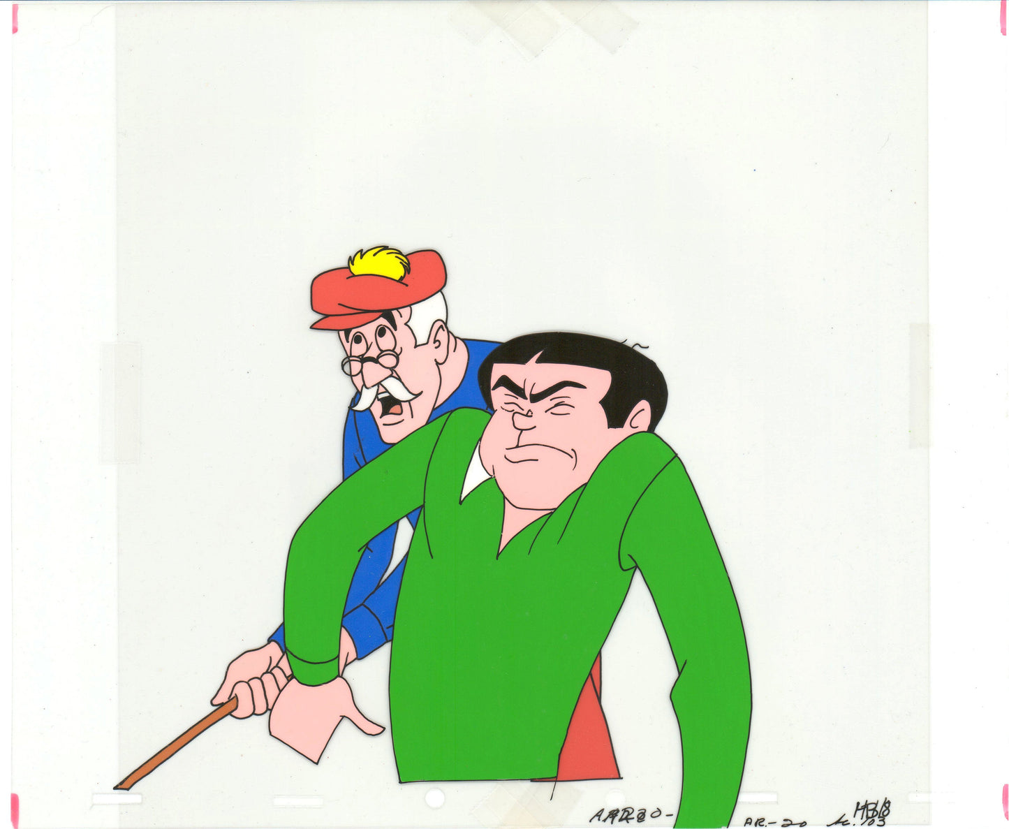 Archie Production Animation Art Cel Setup from Filmation 1968-1969 b2030