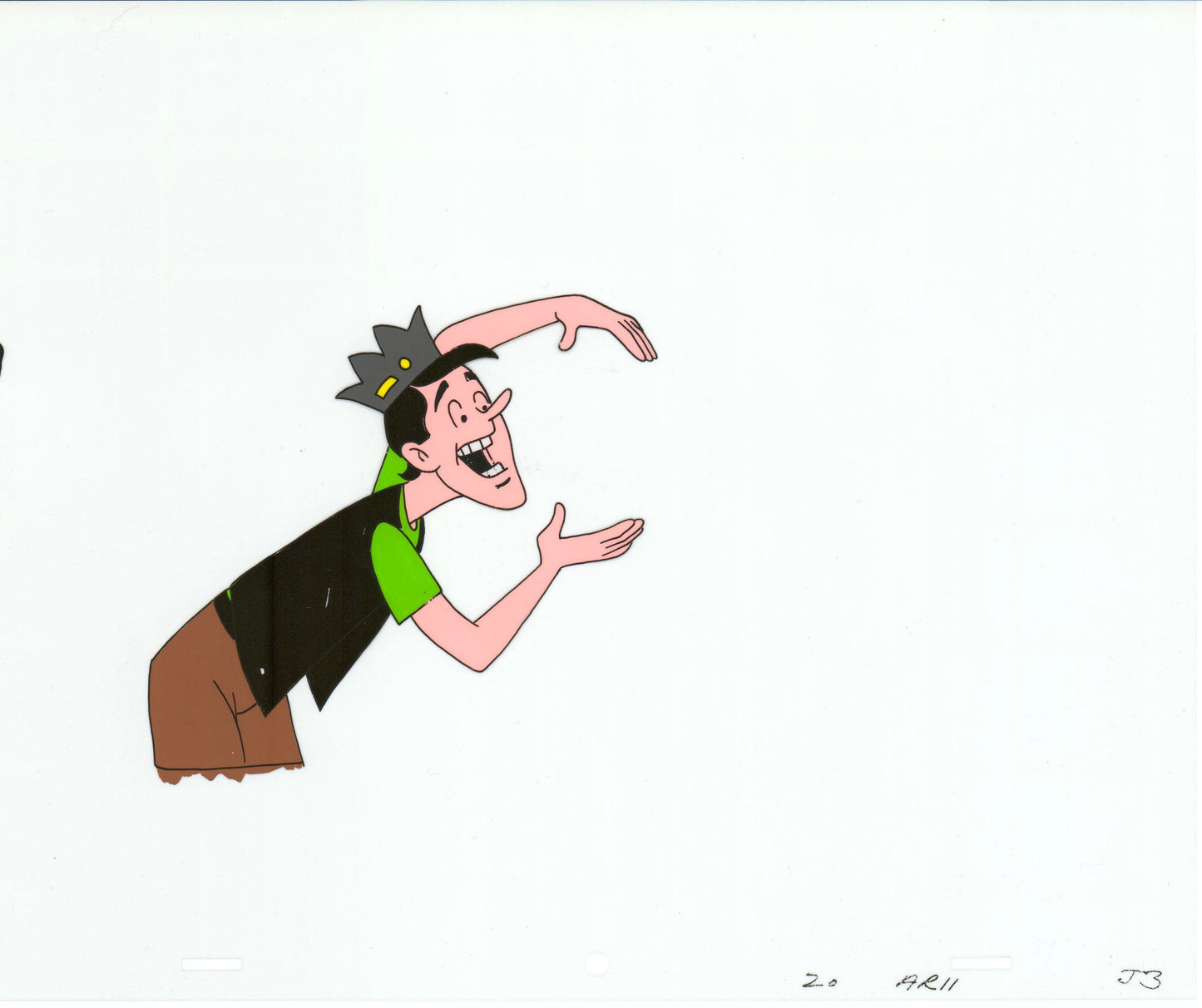 Archie Production Animation Art Cel Setup from Filmation 1968-1969 b2033