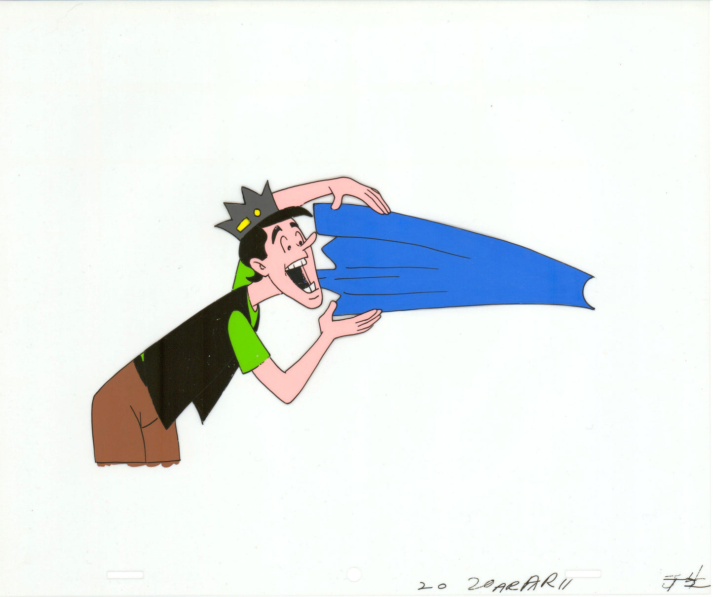 Archie Production Animation Art Cel Setup from Filmation 1968-1969 b2034