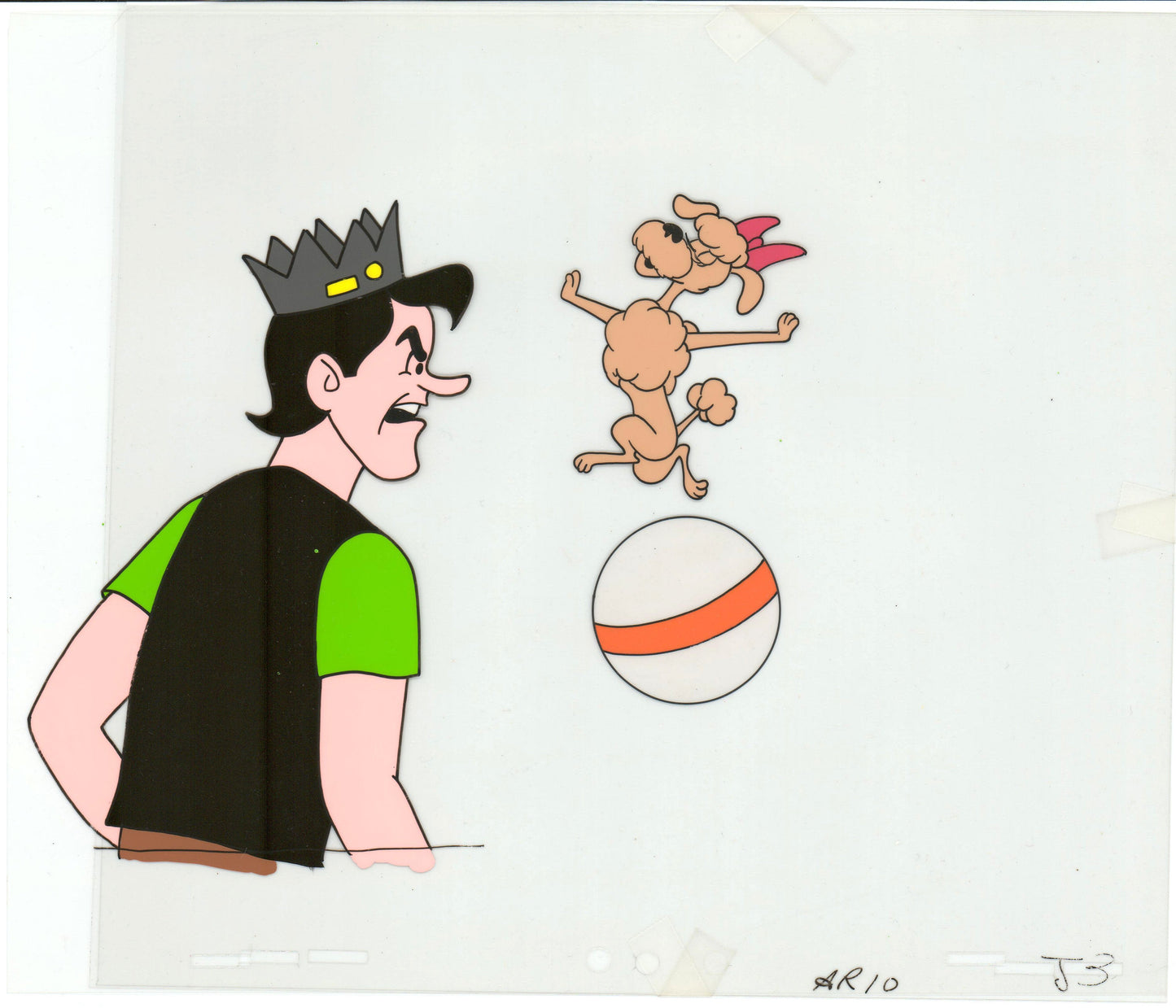 Archie Production Animation Art Cel Setup from Filmation 1968-1969 b2041