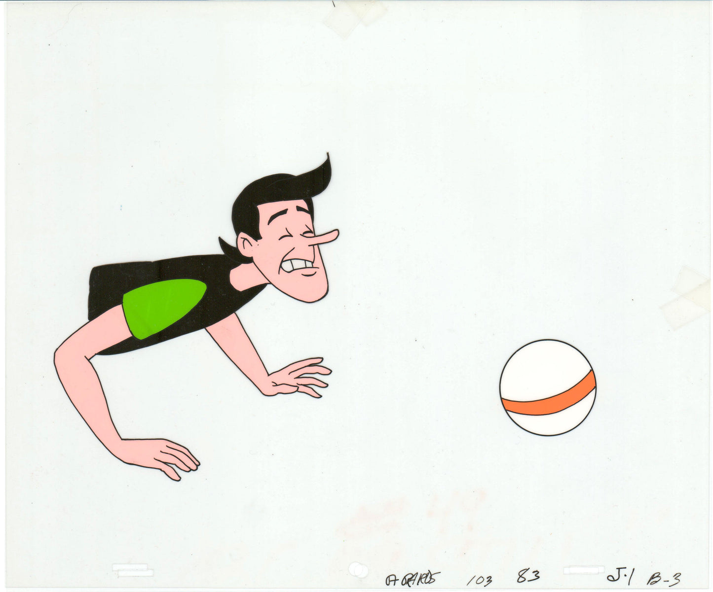 Archie Production Animation Art Cel Setup from Filmation 1968-1969 b2044