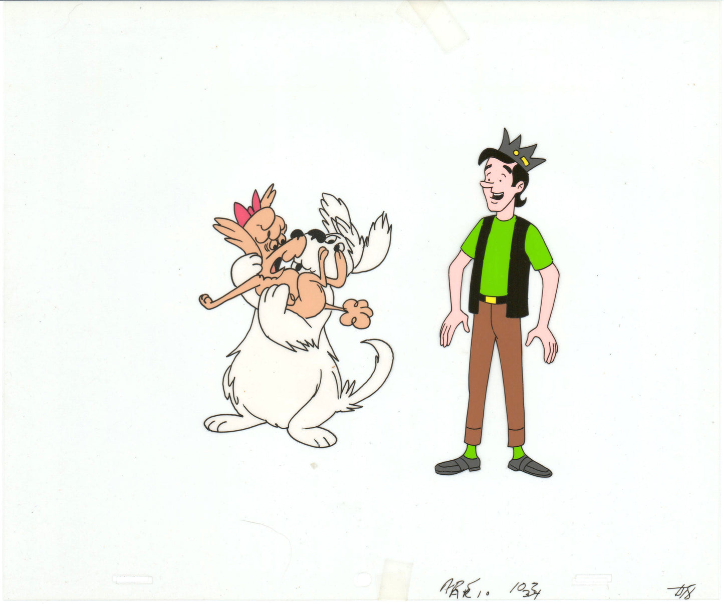 Archie Production Animation Art Cel Setup from Filmation 1968-1969 b2079