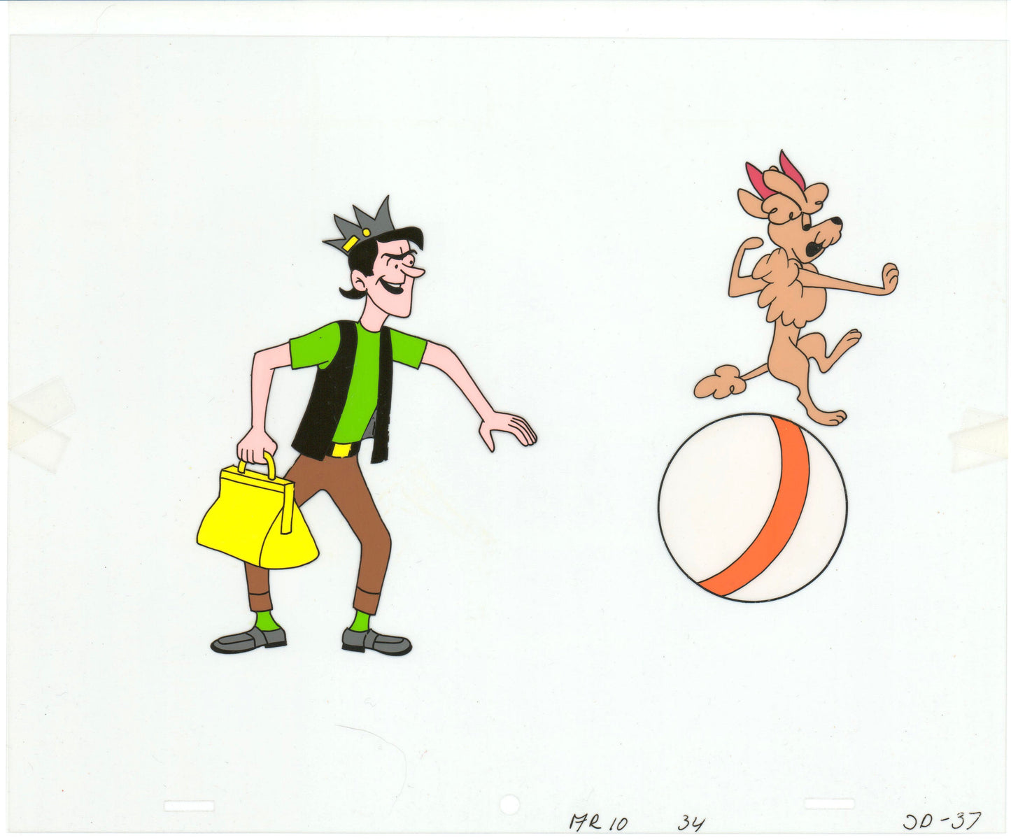 Archie Production Animation Art Cel Setup from Filmation 1968-1969 b2083
