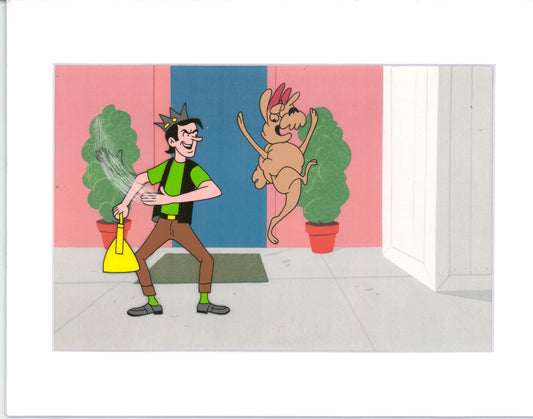 Archie Production Animation Art Cel Setup from Filmation 1968-1969 b2087