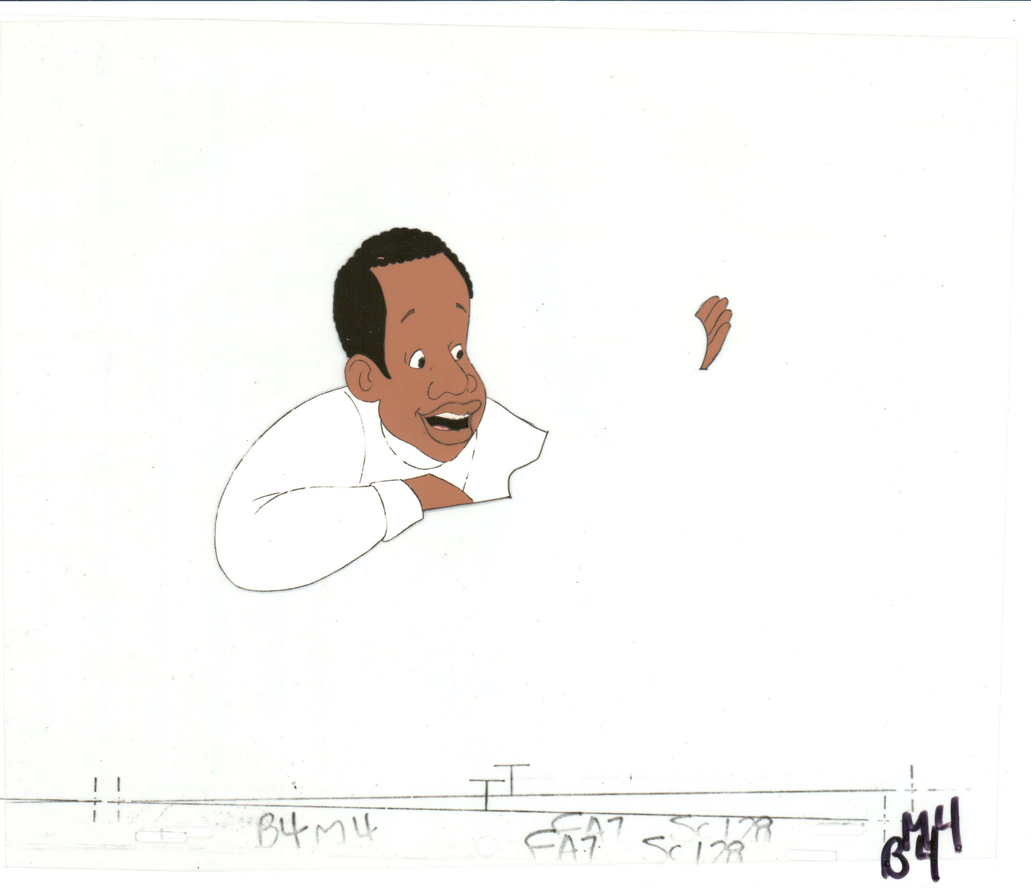 Fat Albert & the Gang Production Animation Cel Used to Make the Filmation Cartoon 1972-75 b2036