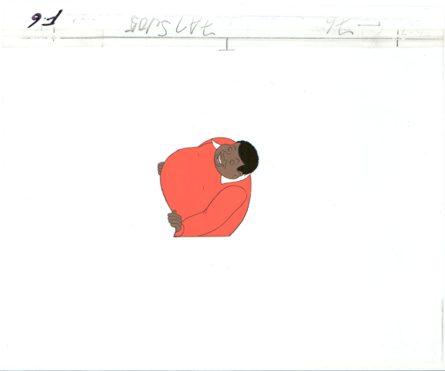 Fat Albert & the Gang Production Animation Cel Used to Make the Filmation Cartoon 1972-75 b2048