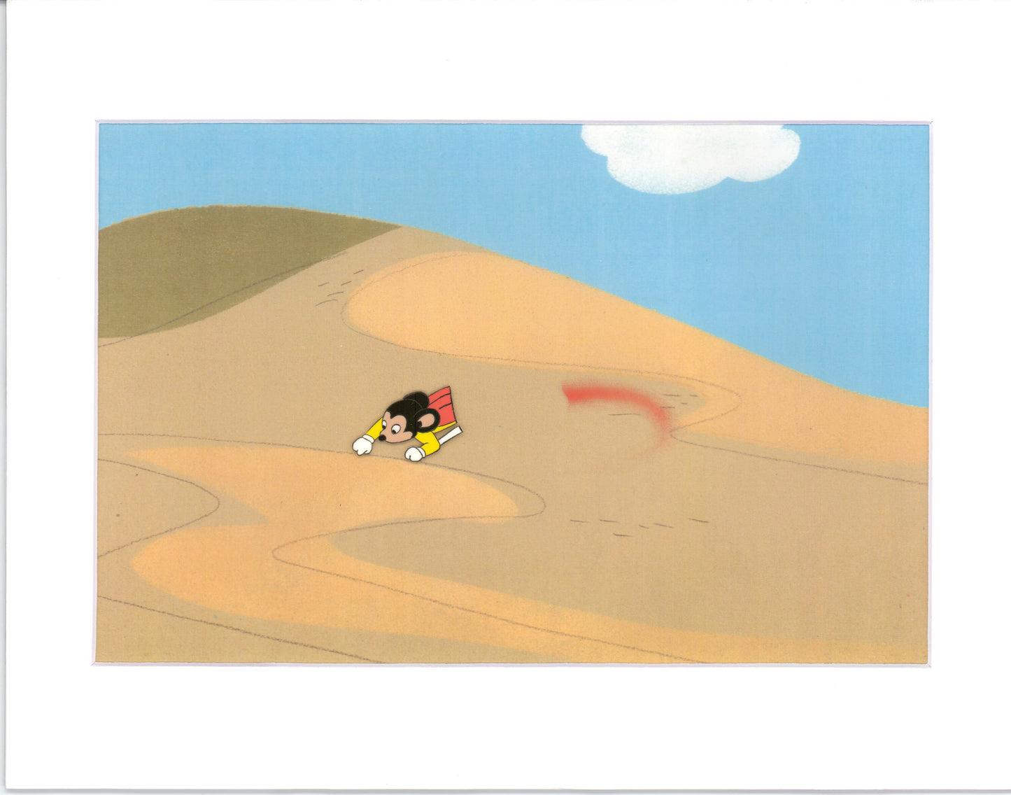Mighty Mouse Cartoon Production Animation Cel Setup from Filmation Anime 1979-80 B2022