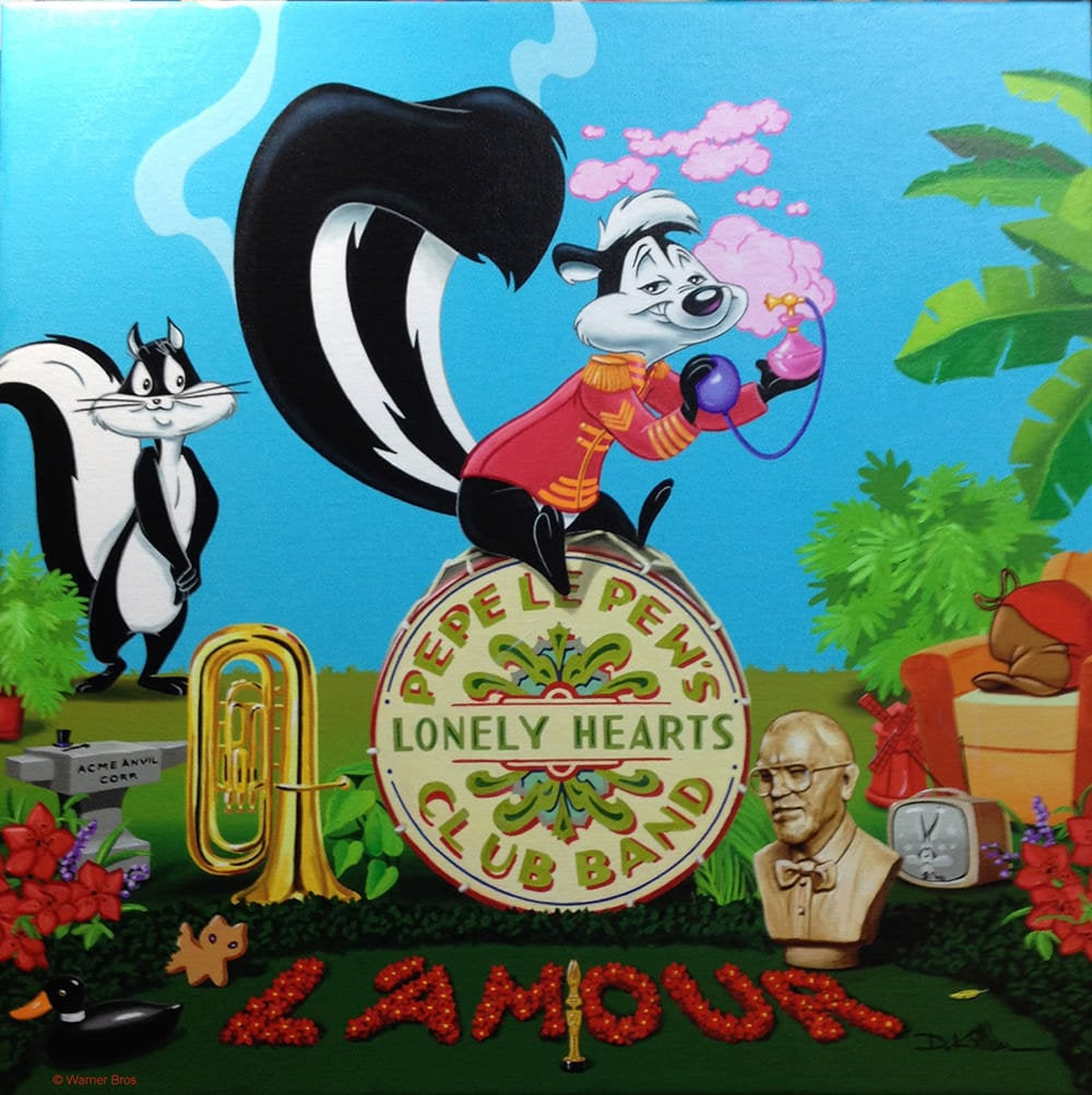 Daniel Killen Signed Pepe's Lonely Hearts Club Band Warner Brothers Limited Edition of 50 Giclee on Canvas