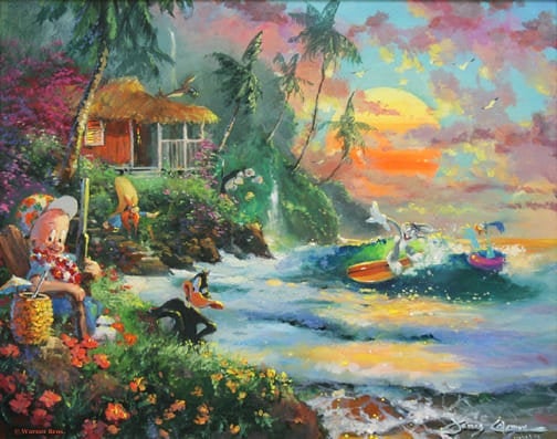James Coleman Signed Paradise Season Warner Brothers Limited Edition of 100 Giclee on Canvas