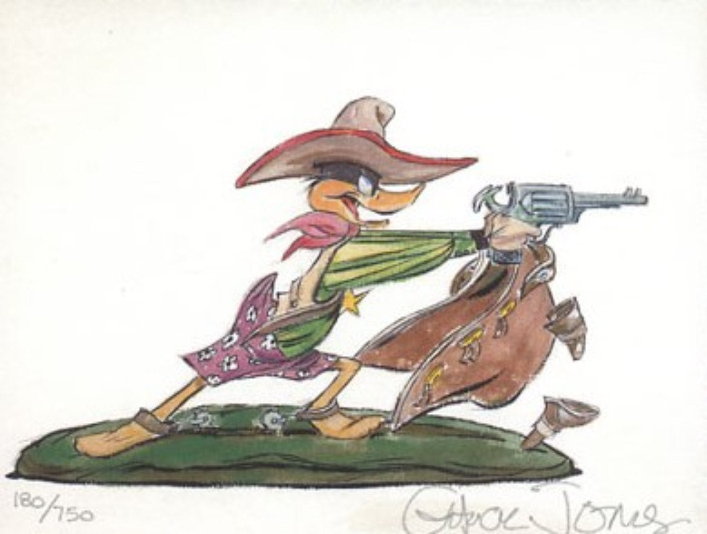 Chuck Jones Drip-A-Long Daffy Duck Warner Brothers Giclee on Paper Limited Edition of 750