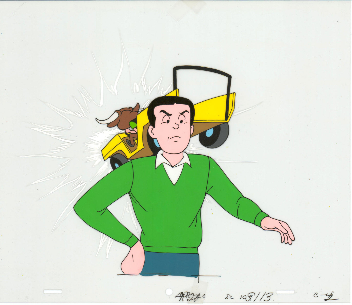 Archie Production Animation Art Cel Setup from Filmation 1968-1969 b2015