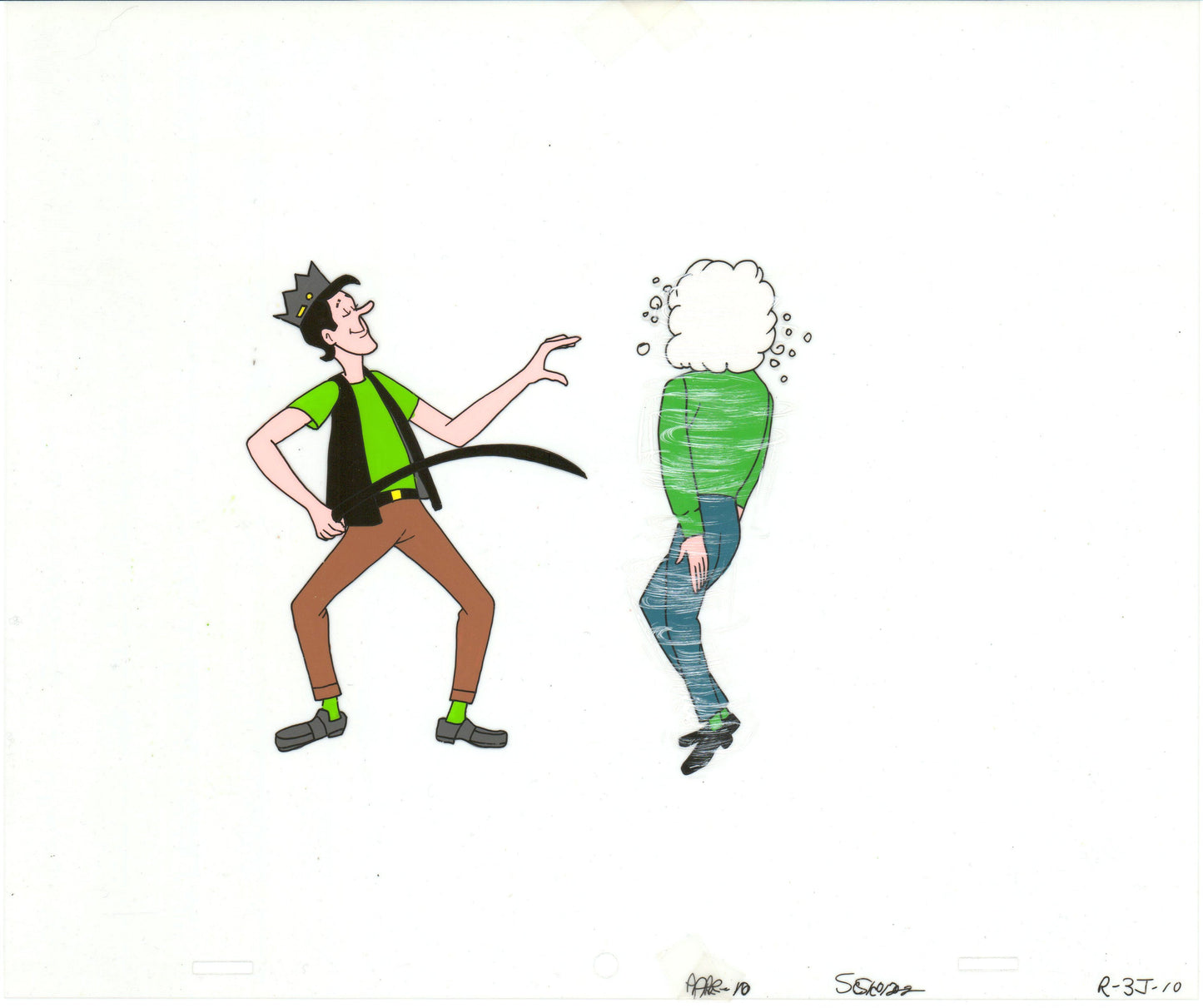 Archie Production Animation Art Cel Setup from Filmation 1968-1969 b2022